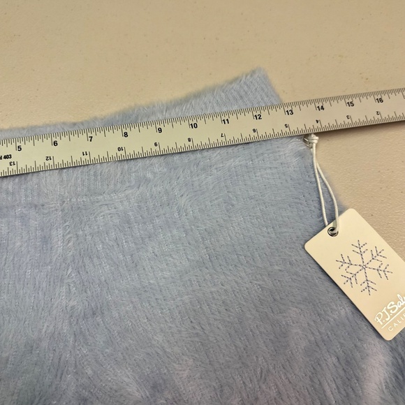 PJ Salvage Cozy Blue Fleece Shorts - Picture 4 of 5